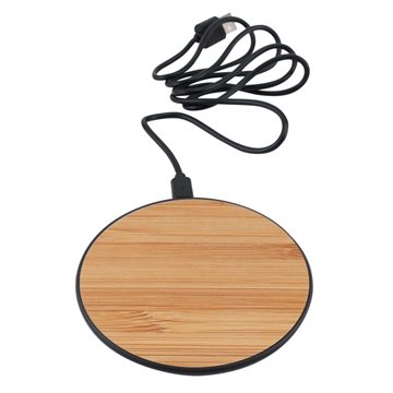 Chi-Charge Pad - Bamboo Or Wood Wireless Charge Pad - Qi Compatible