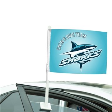 DisplaySplash Car Flag - Double Sided - 110g Polyester
