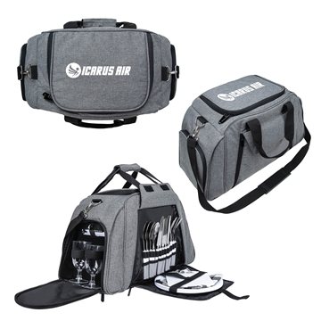Genoa 4 Person Picnic Duffel Cooler Bag - 24-Can Capacity