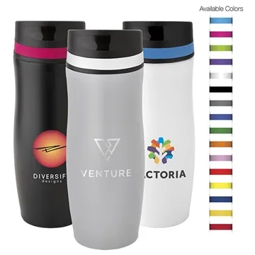 Image of 12 Customized 14 oz Persona Wave Trail Vacuum Tumbler - Copper ...