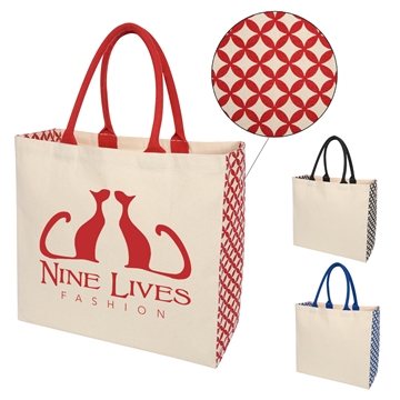 Catalina 10 oz. Cotton Canvas Tote Bag - 18 Handles
