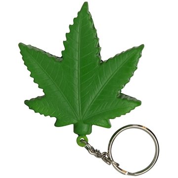 Image of 150 Custom Cannabis Leaf Stress Reliever Keyring
