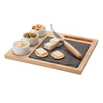 Image of 13 Custom Masia 6-Piece Cheese Set - Porcelain & Slate