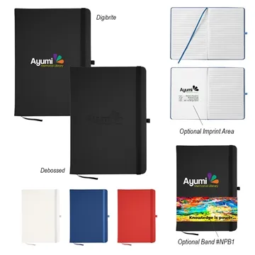 Image of 100 Customized Journal With Antimicrobial Additive - 80 Pages & PU ...
