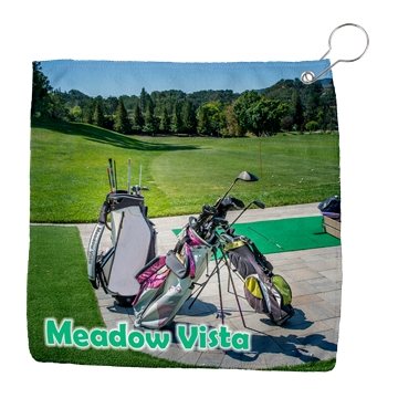 Sublimated Golf Towel - Microfiber & Clip