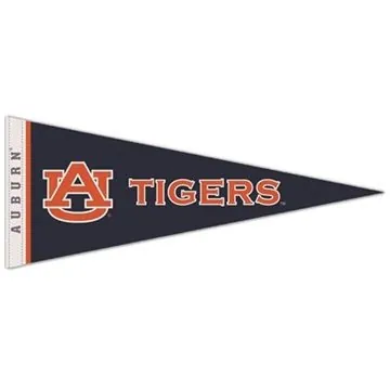 Image of 25 Custom 12" x 30" Premium Felt Pennant - With 1" printed Strip - ...