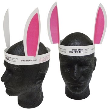 Image of 250 Custom Bunny Ears - Paper Products - Laminated & USA Made