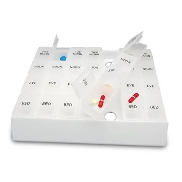 Image of 100 Custom Jumbo 24/7 Medicine Tray Organizer - Removable ...