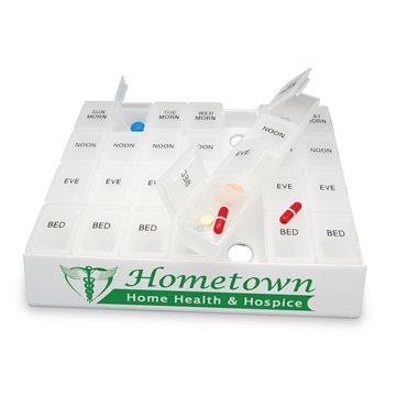 Jumbo 24/7 Medicine Tray Organizer - Removable Compartments