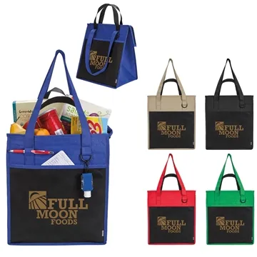 Koozie® Insulated Supermarket Tote - Thermal Lined & Organized Storage