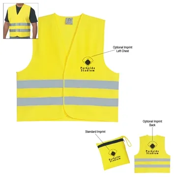 50 Custom Reflective Safety Vest - Nylon & Adjustable