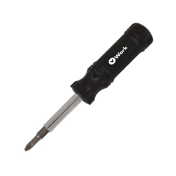 100 Promotional 6-In-1 Screwdriver - Reversible & Multi-Bit