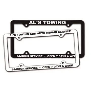 Image of 200 Customized Thin Panel License Plate Frames - Heavy Duty