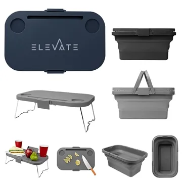 Image of 20 Customized Collapsible Picnic Basket Cooler - Multipurpose & ...