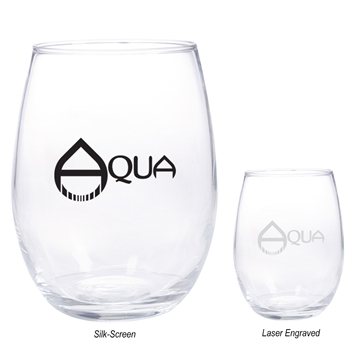 15 oz Wine Glass - Stemless & Soda-Lime