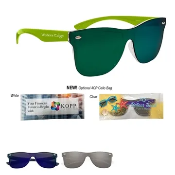 Image of 100 Promotional Outrider Mirrored Malibu Sunglasses - UV400 ...