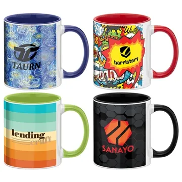 SimpliColor 11 oz Ceramic Mug with ColorPop - High Gloss