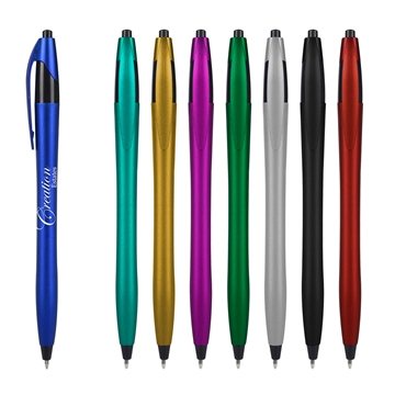 Image of 250 Custom Metallic Dart Pen - Plunger Action