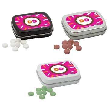 Sugar Free Mints in a Small Rectangular Hinged Tin - Gluten Free