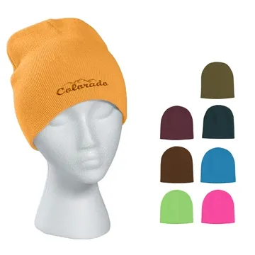 48 Custom Knit Beanie Cap - Acrylic