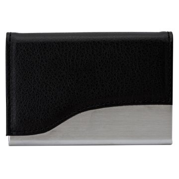 Terni Business Card Case - Steel & Leatherette