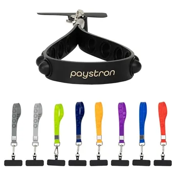 2-in-1 Push Pop Stress Reliever Phone and Keychain Wristlet