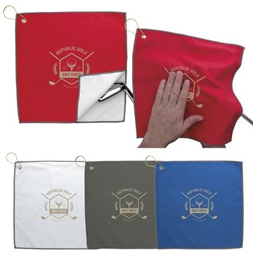 rPET Double Layer Golf Towel - Dual Purpose