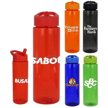 Image of 100 Customized Pop Up 24 oz Colorful Bottle - BPA Free