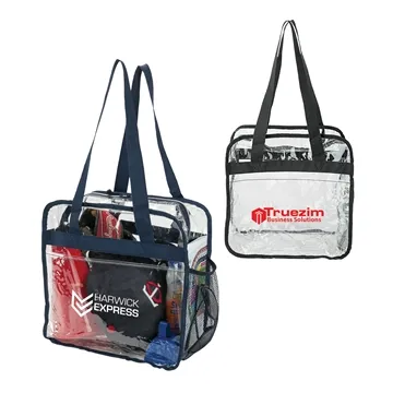 Image of 50 Promotional Athina Clear Stadium Tote - PVC & NFL Compliant
