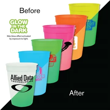 12 oz Nite Glow Stadium Cup - Dishwasher Safe