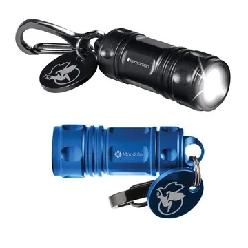 Image of 6 Custom Pelican 1810 LED Keychain Light - Aluminum Body