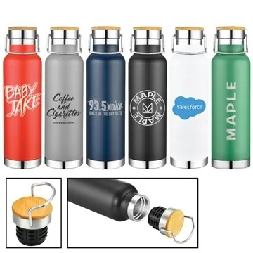 Image of 36 Promotional Cobalt 22 oz Vacuum Insulated Water Bottle - 24hr ...
