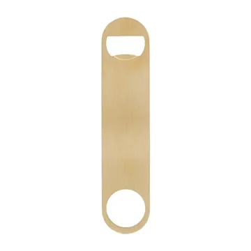 Image of 100 Custom Paddle Style Brushed Gold Bottle Opener - Heavy Gauge ...