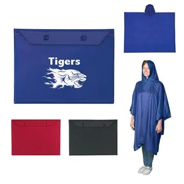 Image of 50 Customized Adult Poncho - PVC