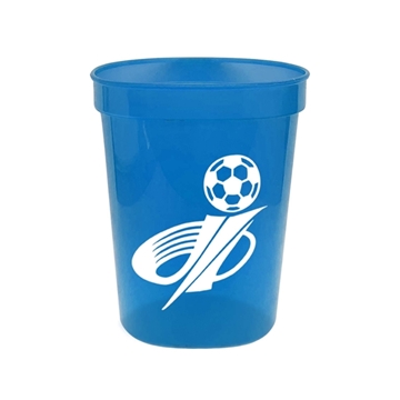 Cups-On-The-Go 16 oz Translucent Stadium Cup - BPA-Free & Recyclable