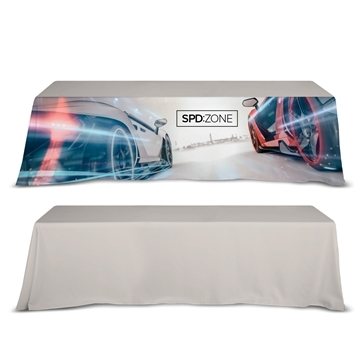 DisplaySplash 8' Table Throw - Wrinkle Resistant & Fire Retardant
