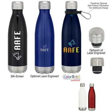 16 oz Swiggy Stainless Steel Bottle - Vacuum Insulated & 24Hr Cold