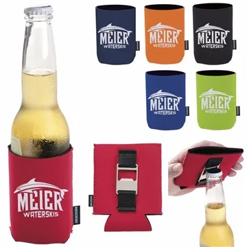 Image of 200 Promotional Koozie Bottle Opener Can Bottle Cooler - Neoprene
