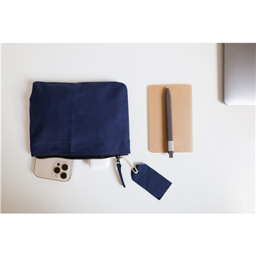 Image of 75 Custom Avery Cotton Zippered Pouch - Divided Interior & PVC ...