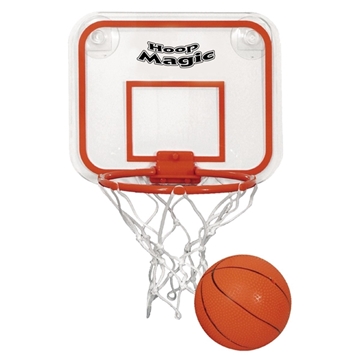 Mini Basketball & Hoop Set - Suction Mount