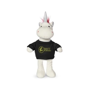 8.5 Plush Unicorn With T-Shirt - Safety Tested & Polyester