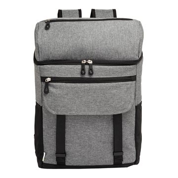 Logan RPET 18-Can Backpack Cooler - Recycled Materials & Heat Sealed
