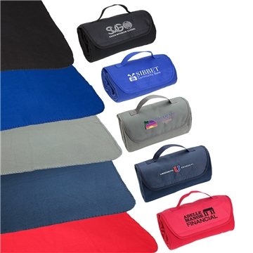Barrel Fleece Blanket - Portable & Roll-Up