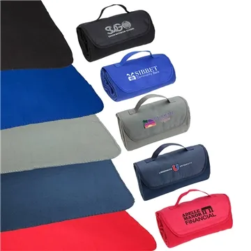 Barrel Fleece Blanket - Portable & Roll-Up