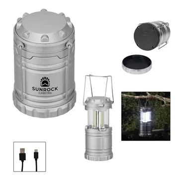 COB Pop-Up Rechargeable Lantern - 220 Lumens & Collapsible