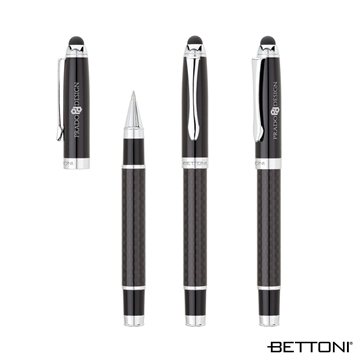 Potenza Bettoni® Rollerball Pen & Stylus - Carbon Fiber