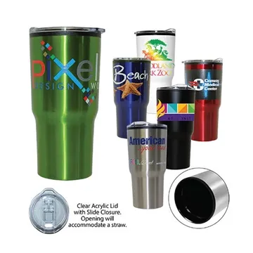 Image of 100 Customized 20 oz Ares Tumbler, Full Color Digital - Stainless ...