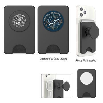 PopSockets™ PopWallet+ for Magnetic Wireless Charging - Card Storage & Media Stand