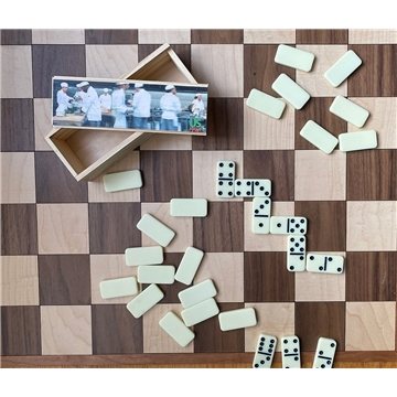 Large Dominos in Box - Wooden Case