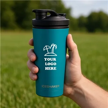 Image of 36 Promotional 26 oz Stainless Steel Ice Shaker Promo Bottle - ...